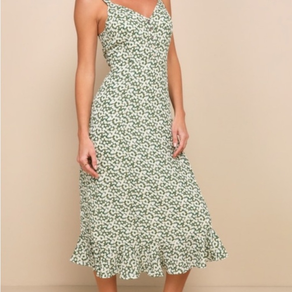 Lulus Darling Daisies Midi Dress